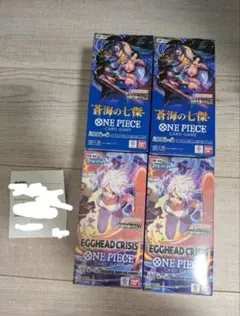ワンピース エッグヘッドクライシス　蒼海の七傑 各2BOX計4BOXテープカット