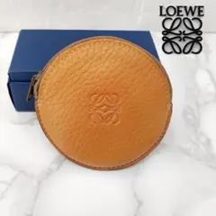 LOEWE ロエベ コインケース 小銭入れ アナグラム 丸型 スエード 本革