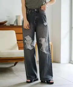 本日限定★kastane カスタネ　レースデニムパンツ　サイズ1