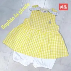 Sophie la girafe　美品　ワンピースロンパース　70　黄色のサムネイル
