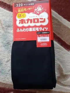 新品❁⃘*はくホカロン裏起毛タイツ❁⃘*320デニールL〜LLブラックアツギ