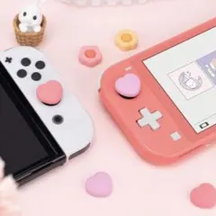 スティックカバー　ハート&フラワー　4個