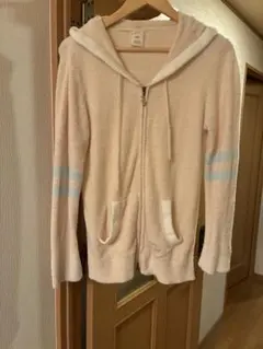 piqué フード付きルームウェア ピンク