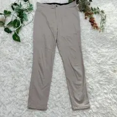 COMME CA MODELS テーパードパンツ 11 L ベージュ ストレッチ