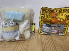 一番くじ ミニオンズ フィーバー A賞 おねむりぬいぐるみ ボブ2点セットのサムネイル