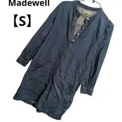 Madewell メイドウェル リネン混 デニムチュニックワンピ S インディゴのサムネイル
