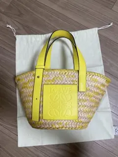 LOEWE カゴバッグ　イエロー