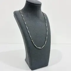 シルバーカラー デザインチェーン ネックレス