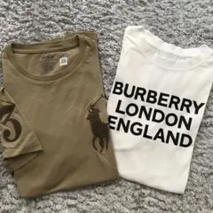 バーバリー　新品未使用　Tシャツ　160 国内セール☆BURBERRYバーバリーJAYSON 刺繍ネック ロゴTシャツ