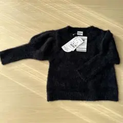 【新品・タグ付き】mirrorbae 黒 ニットセーター 90