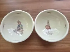 ​【廃盤品】ピーターラビット 小鉢 2客セット 山加商店 ボウル 豆鉢 食器のサムネイル