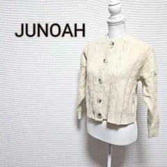 JUNOAH ケーブル編み カーディガンのサムネイル