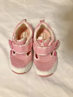 ホットビスケッツ　ミキハウス　メッシュピンクサンダル 15㎝