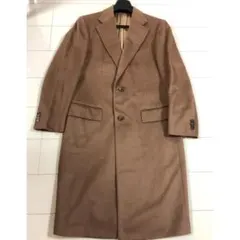 正規品 ゼニア メンズ カシミア コート サイズ50 キャメルブラウン 美品のサムネイル