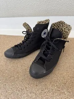 CONVERSE ハイカットスニーカー ブラック レオパード