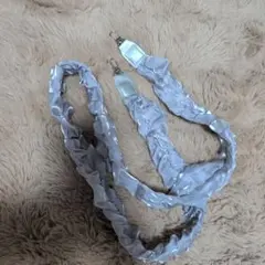 シルバー フリルデザイン ショルダーストラップ