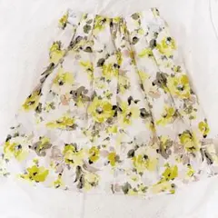 laboratory work 膝丈スカート 花柄のサムネイル