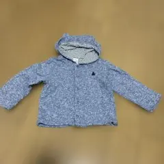 ベビーギャップ　くま耳　パーカーリバーシブル　ボーダー　90 GAP