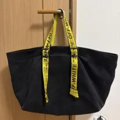 OFF-WHITE ブラック キャンバストートバッグ 2025年最新】OFF-WHITE カラー：ブラック系 トートバッグの人気