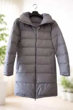 ほぼ新品☆ユニクロ　ダウンコート　ロング　グレー