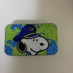 スヌーピー ラインストーン装飾缶ケース