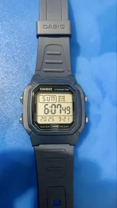 CASIO デジタル腕時計 W-800H-2A ブルーグレー100m防水