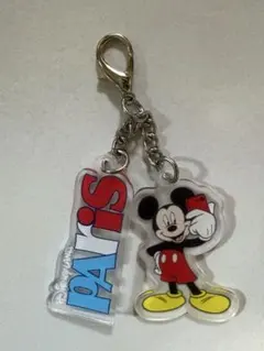 新品♡ミッキーマウス アクリルキーホルダー ディズニー・パリ