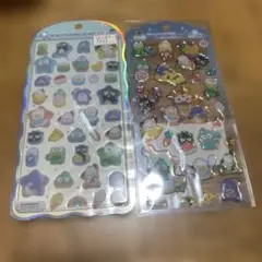 サンリオ　コットンパフィー　ドロップジュエリーシール　はぴだんぶい　クラックス