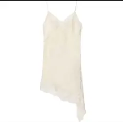 アイボリー アシンメトリー キャミワンピース