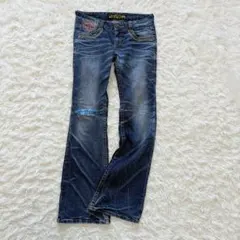 希少✨　レッドペッパー　デニム　Mサイズ　ブーツカット　Y2K 刺繍　個性派