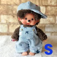 【S】星柄オーバーオールと帽子　モンチッチ お洋服