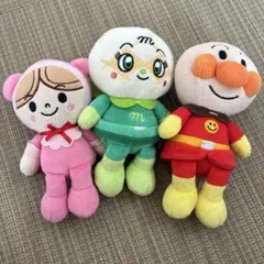 アンパンマン、メロンパンナ、あかちゃんまんのぬいぐるみセット！