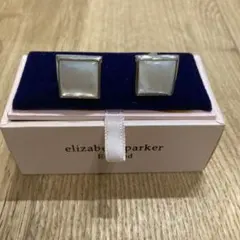 Elizabeth Parker カフリンクス スクエア ホワイト