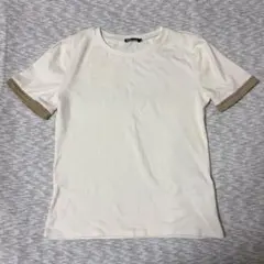 ZARA 半袖Tシャツ ホワイト 袖レースのサムネイル