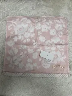 JILL STUART 花柄ハンカチ ピンク