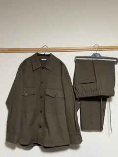 GU セットアップ ブラウン Lサイズ