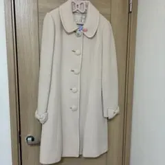 レッセパッセ　リボンティペット付ノーカラーコート　ピンク系　Mサイズ　アンゴラ混 楽天市場】【公式限定】リボンティペット付きノーカラーコート