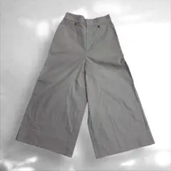 ヒューマンウーマン　コットンガウチョパンツ　ワイドレッグストライプ　SS（D2