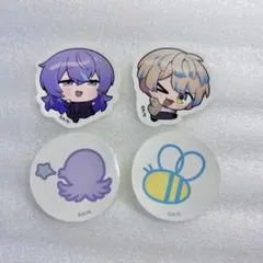 にじさんじ　緋八マナ　星導ショウ　まねきねこ　秋日和　ステッカー シール