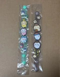 ちいかわ　ラバーバンド　ハチワレ　うさぎ　どんぐりDJ パジャマパーティーズ