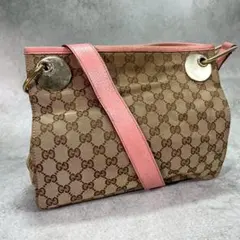 ✨美品✨GUCCI GG ショルダーバッグ ボルドー レザー ロゴ ゴールド