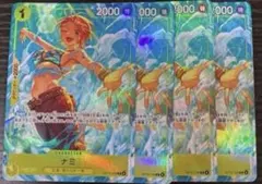 ナミ OP15-108 パラレル 4枚 空島 プレミアムカードコレクション