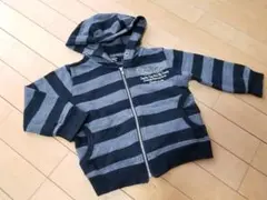 【コムサイズム】ボーダー パーカー 90