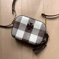 トリーバーチ Tory Burchチェック柄 ショルダーバッグ ミニバッグ
