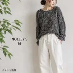 NOLLEY’Sノーリーズ ミックスヤーン ローゲージニット セーター Mのサムネイル