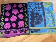 Dredeel バラの花柄フェイスタオル2枚セット 新品未使用