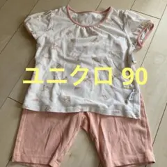 ユニクロ 動物柄 コットン ベビーパジャマ 90 カンガルー