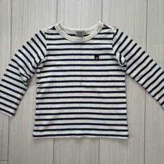 ダブルビーミキハウス ロンT ボーダー 長袖カットソー100cm