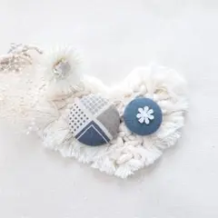 ★くるみボタンブローチセット★