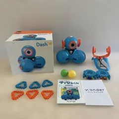【美品】プログラミングロボット ダッシュくん オプション（ランチャー）付き